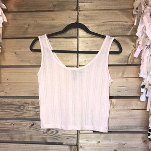 Light Pink Crop Tank